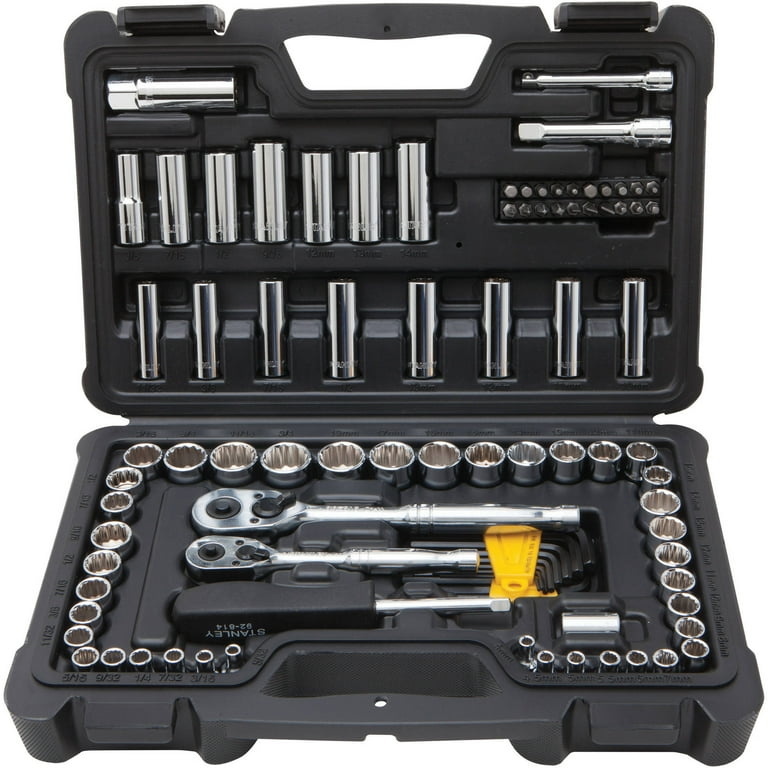 STANLEY STMT74858 97-Piece Mechanics Tool Set, Chrome - Walmart.com
