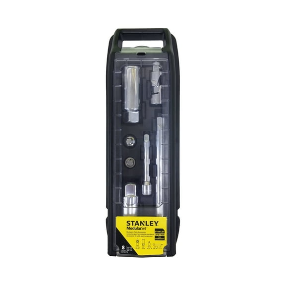 STANLEY STMT82750 Socket Extension Socket 3/8 in Socket Size, 1/4 in Drive Size, 8 Piece