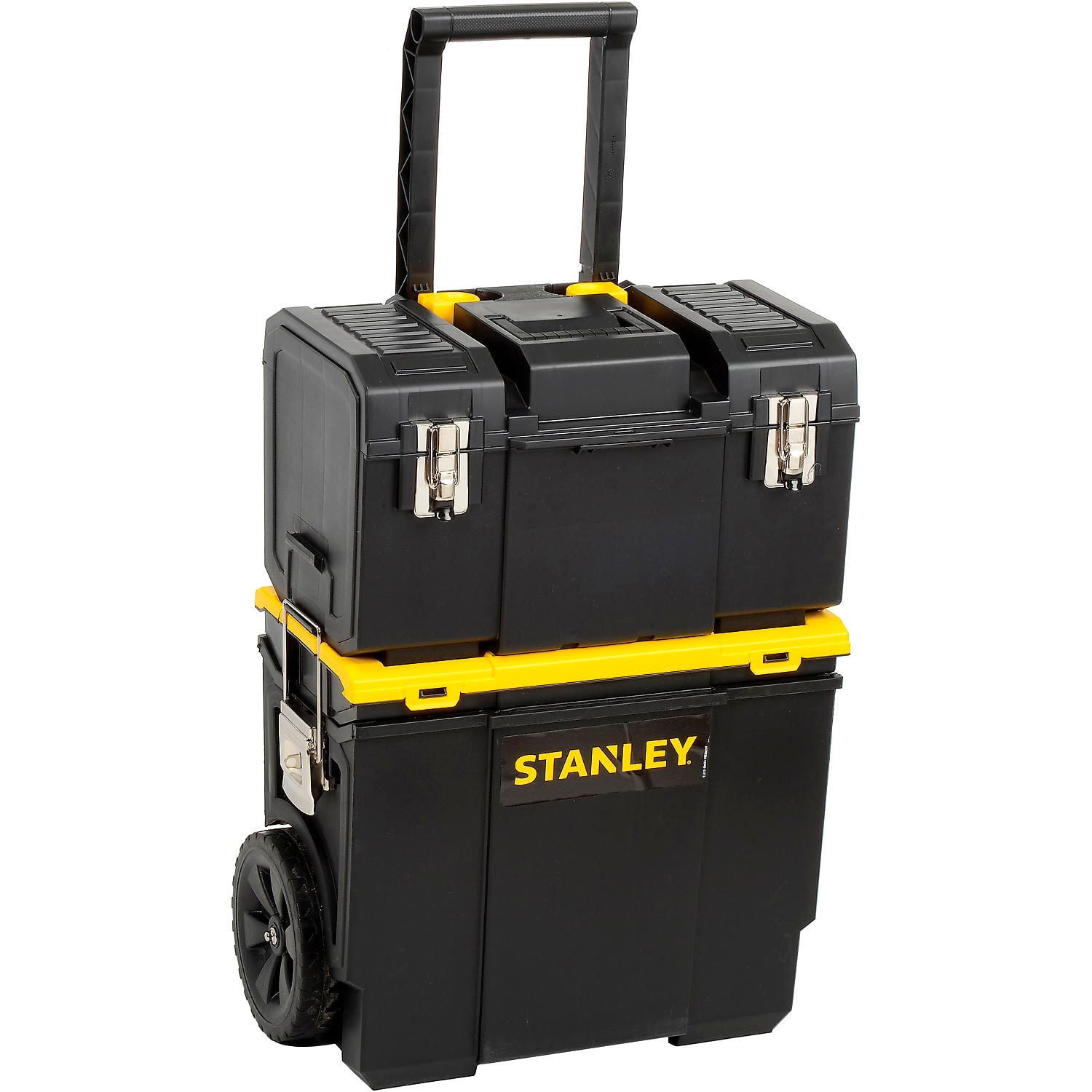 913568-1 Stanley Plastic, Rolling Tool Box Set, 21 5/8 Overall Width, 13  3/4 Overall Depth