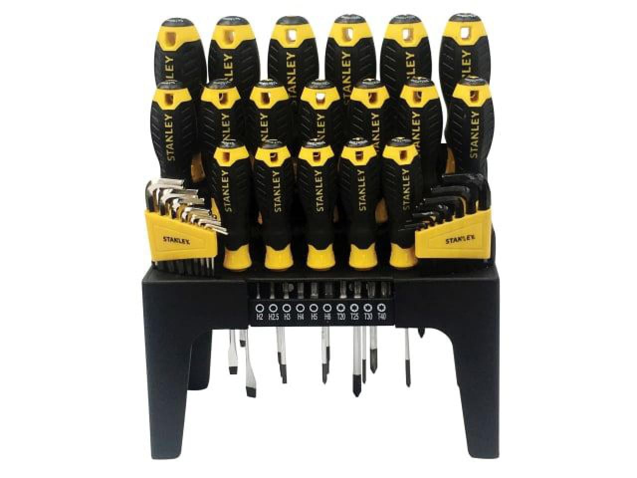STANLEY - Screwdriver Set in Rack, 44 Piece