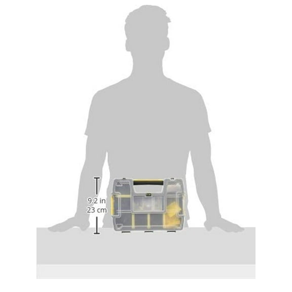 STANLEY SortMaster Organizer Box With Dividers Light 1 Pack STST14021