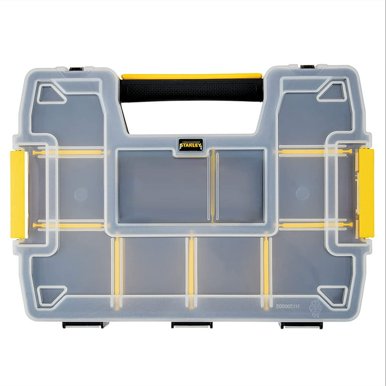 STANLEY SortMaster Organizer Box With Dividers, Light, 1-Pack (STST14021) 
