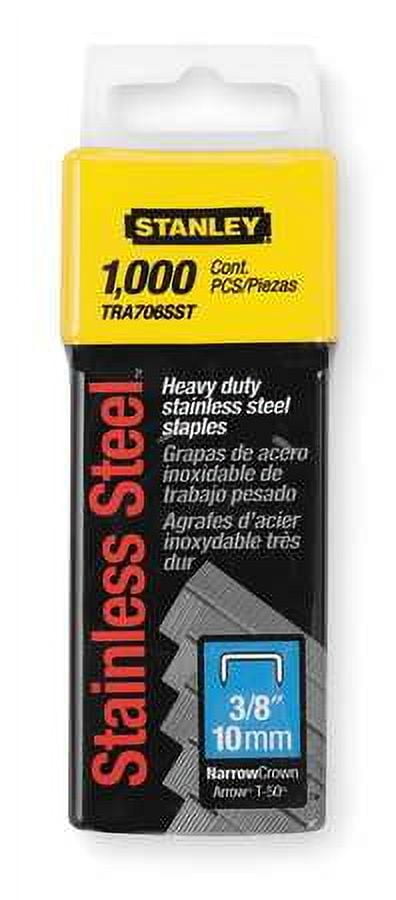 STANLEY TRA706SST 3/8-Inch Stainless Steel Heavy Duty Staples, 1000 Ct
