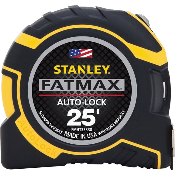 STANLEY Tape Measure, Auto Lock, 25-Foot FMHT33338L