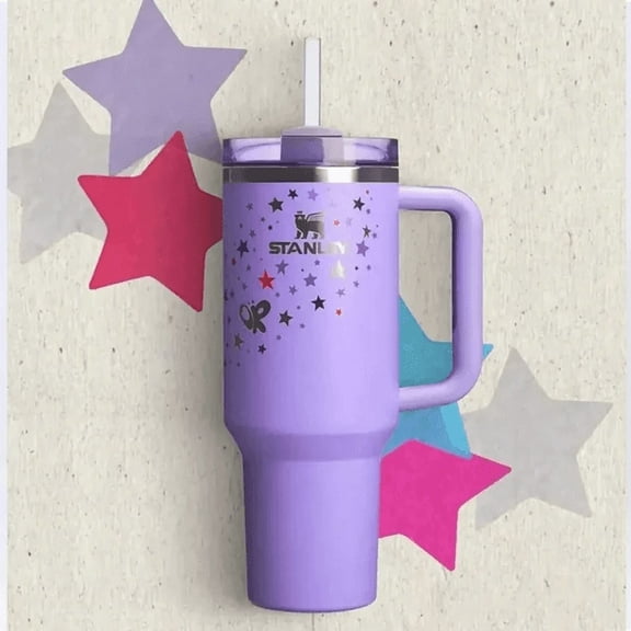 STANLEY The Quencher H2.0 FlowState Tumbler 40 oz Purple Star