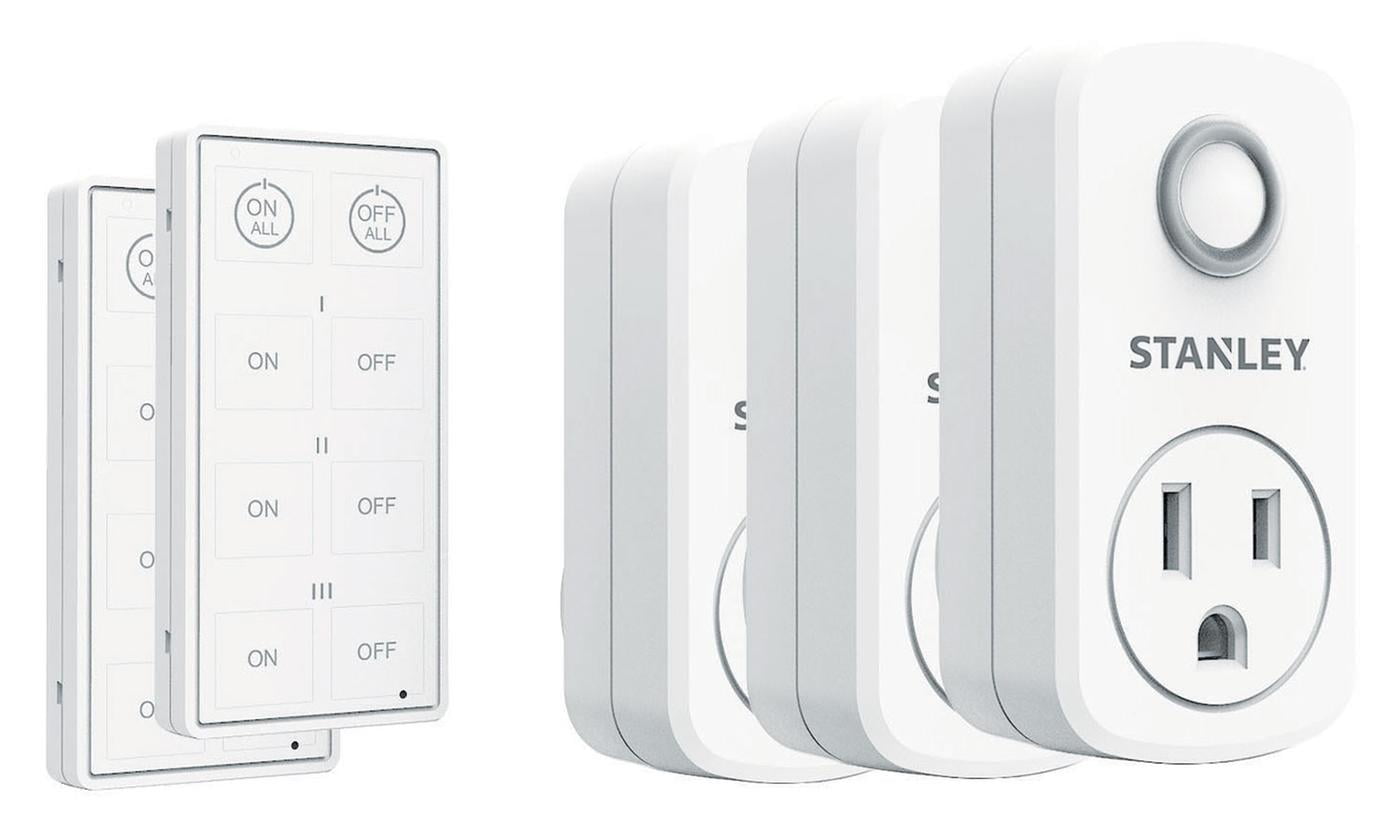 STANLEY Wireless Outlet Switch System with 2 Handheld Remotes