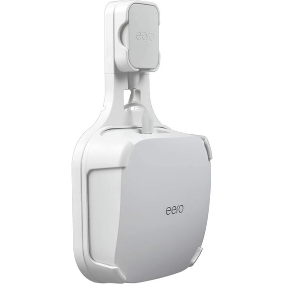 STANSTAR Wall Mount for Eero Pro 6, Sturdy Wall Mount Holder, Space Saving, Cord Management Wall Mount for Eero Pro 6 tri-Band Mesh Wi-Fi 6 System, Without Messy Wires,1Pack