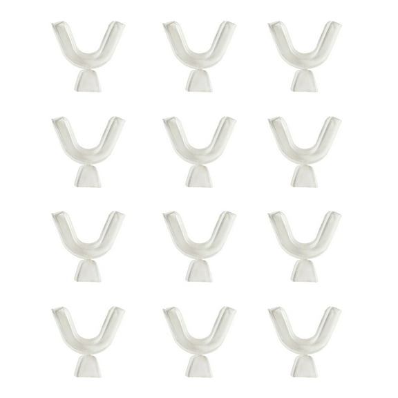 STAOEDU 12 Pieces Teeth Whitening Trays Whitening Teeth Trays Whitener Mouth Guard Care Oral Hygiene Bleaching Tooth Tool