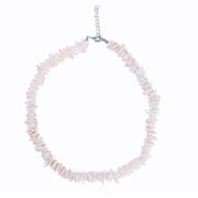 STAOEDU 18inch White Puka Shell Necklace, Hawaiian Seashell Necklace for Men, Beach Necklaces for Women, Beachy Beaded Summer Choker