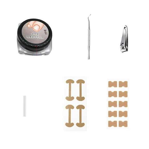 STAOEDU 40 Pack Professional Ingrown Toenail Correction Treatment Kit, 40 Pcs Ingrown Toenail Corrector Straightener Strips Recover Clips with Ingrown Toenail File