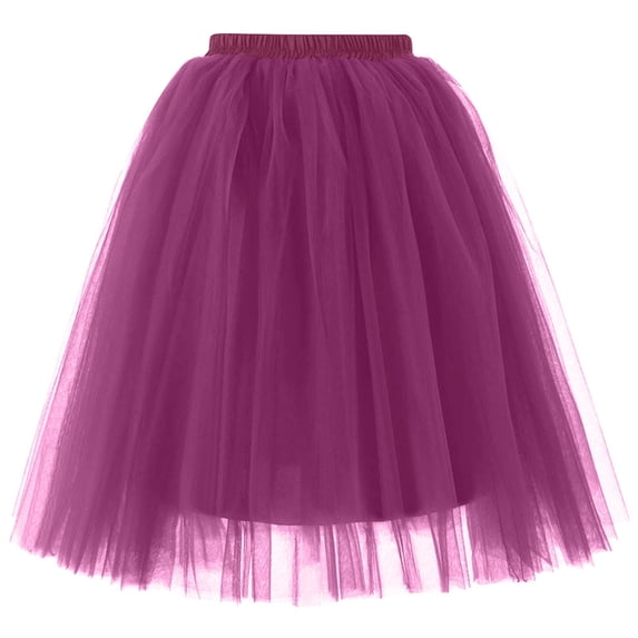 STAOEDU Adult Tutu Skirt, Tulle Tutus for Women, Mardi Gras Tutu Elastic Teen Adult Tulle Tutu Skirt