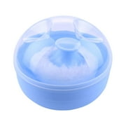 STAOEDU Baby Body Cosmetic Powder Puff Body Powder Puff and Container Case Blue