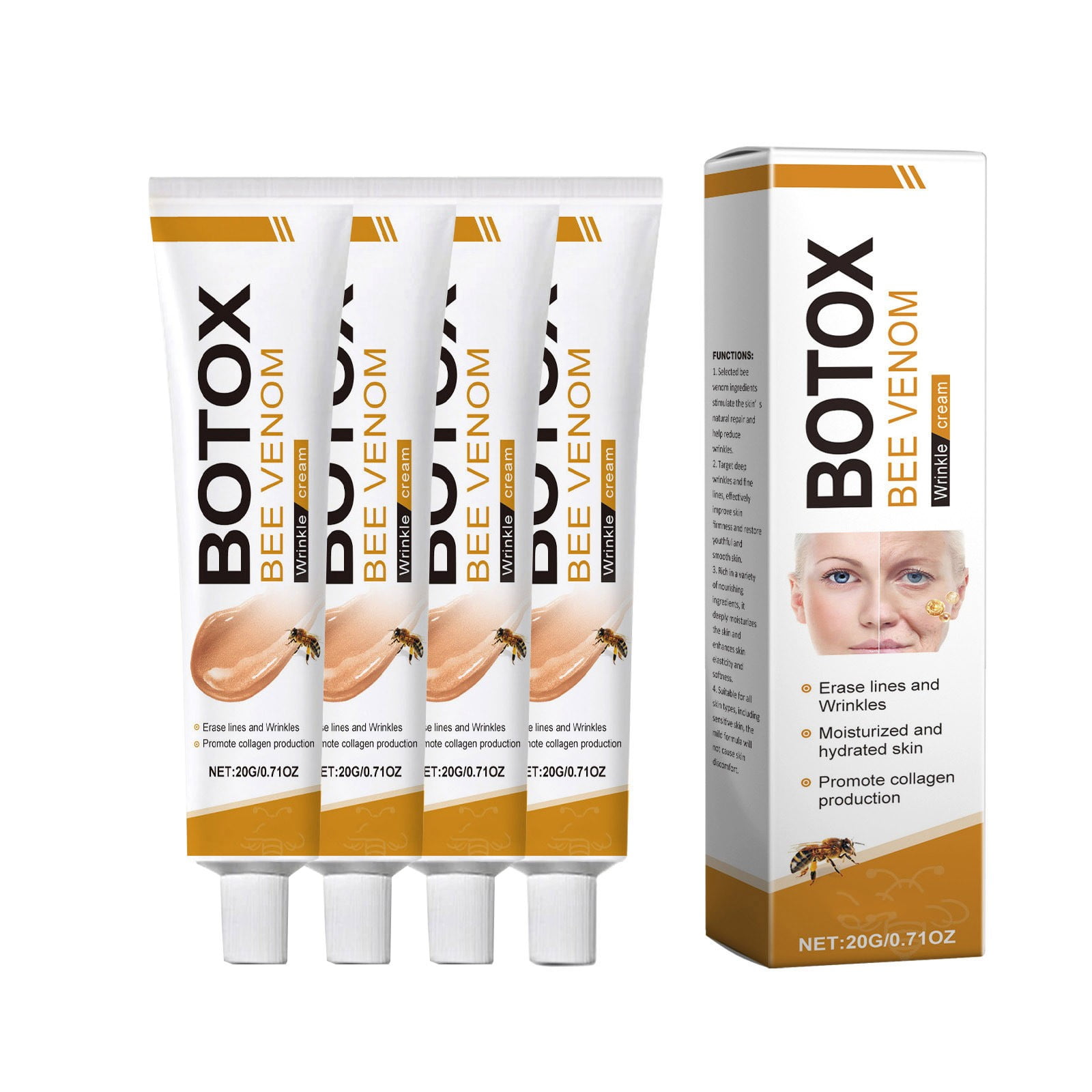 STAOEDU Bee& Venom Wrinkle Removal Cream,Bee& Venom AntiWrinkle