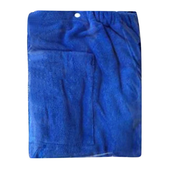STAOEDU Cotton Terry Velour Adjustable Body Wrap Towel for Men