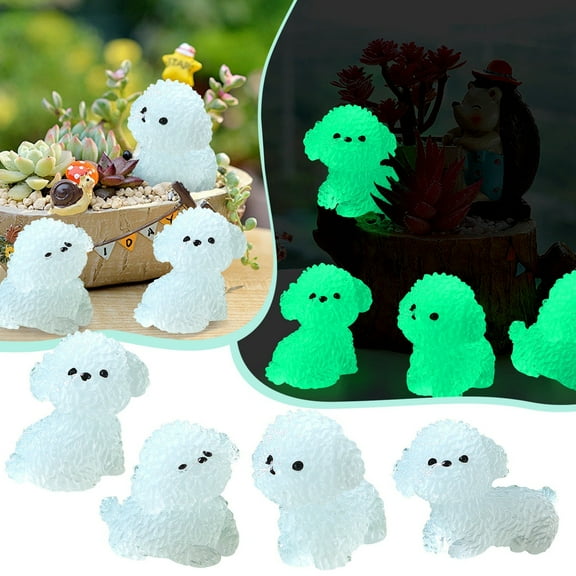 STAOEDU Fairy Garden Accessories Tree Elves Glow in Dark Basket Stuffers Garden Alien Decor Miniature for Micro Landscape Outdoor Status Patio Lawn Yard Kit