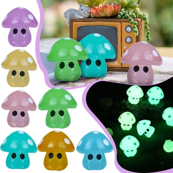 STAOEDU Fairy Garden Accessories Tree Elves Glow in Dark Basket Stuffers Garden Alien Decor Miniature for Micro Landscape Outdoor Status Patio Lawn Yard Kit