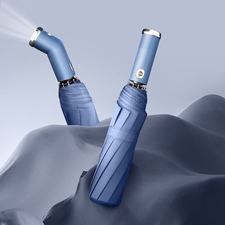 STAOEDU Golf Size Auto Open/Close Umbrella, Water Repellent Canopy, Waterproof, Strong, Compact Umbrella Led Sun & Rain Umbrella