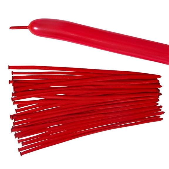 STAOEDU Long Balloons 100 Pack Pastel Yellow Twisting Animal Balloons Thickening Latex Modeling Long Magic Balloons for Animal Model Weddings Birthdays Festival Party Decorations