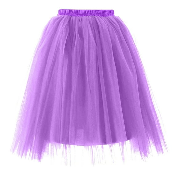 STAOEDU Women's Tutu Skirt 50s Vintage Ballet Bubble Dance Skirts for Cosplay Party