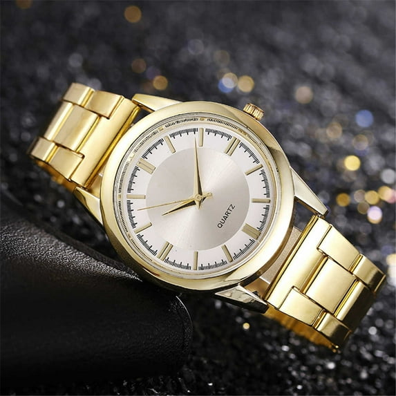 STAOEDU Men Watch,Big Dial Watches for Men Stainless Steel Watch Waterproof Analog Quartz Watches for Man Classic Business Wristwatch Luxury Luminous Round for Men Rotatable Bezel Watch