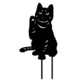 thumbnail image 1 of STAOEDU Metal Cat Garden Decorative Statues Standing Metal Cat Silhouette Lawn Sculptures Ornaments for Yard Garden Lawn Decor Animal Outdoor Decorations, 1 of 3