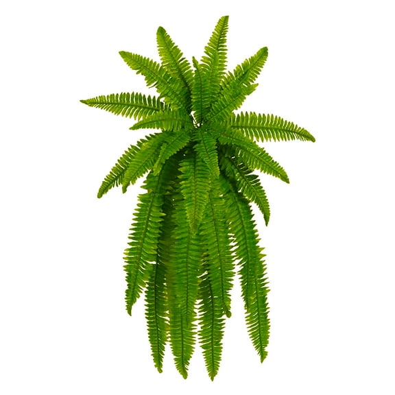 STAOEDU Natural 43IN Artificial Boston Fern Large Hanging Plant, Artificial Ferns that Look Real for Home Décor