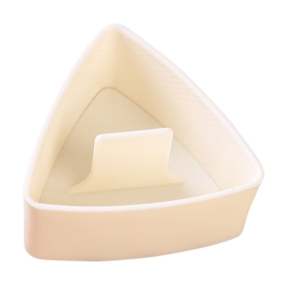 STAOEDU Onigiri 1 Pieces Rice Ball Mold Makers, Triangle Sushi Mold for Japanese Boxed Meal Children Bento (Beige)