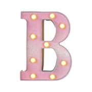 STAOEDU Pink Light Up Marquee Letters with Lights   Cute Style Lighted Alphabet Letter Signs - Coffee Bar Apartment Bedroom Wall Home Initials Decor