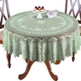 thumbnail image 1 of STAOEDU Round Green Lace Tablecloth. - for 4 People Table Seating, 1 of 2