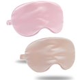 thumbnail image 1 of STAOEDU Silk Sleep Eye Mask & Blindfold with Elastic Strap/Headband, Soft Eye Cover Eyeshade for Night Sleeping, Travel, Nap(Pink), 1 of 6