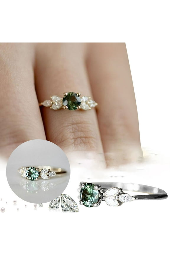 Silver Gemstone simple Ring Baguette Shape Chakra Healing Handmade Fashion Jewellery For Women Gifts