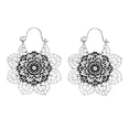 thumbnail image 1 of STAOEDU Silver Hollow Earrings Simple Chic Knot Round Drop Wire Earrings Hollow-out Pattern Dangle Drop Earrings, 1 of 1