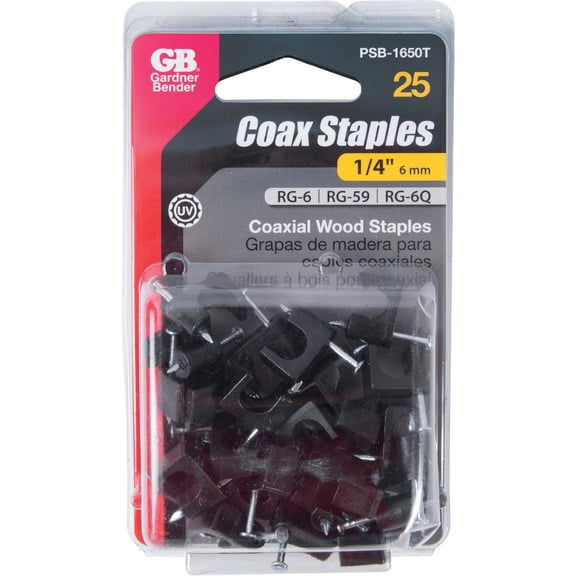 STAPLE COAXL BL 1/4"CD25