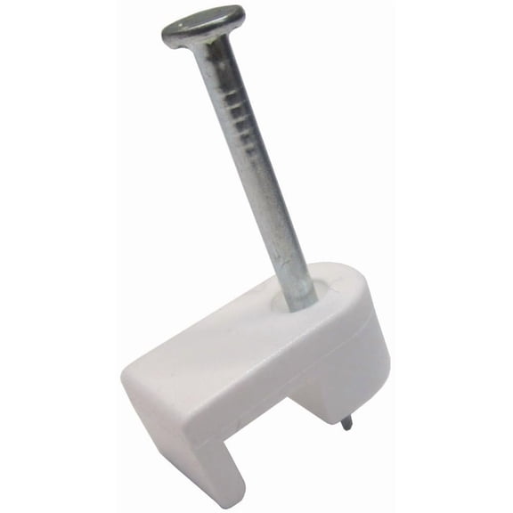 Gardner Bender Bell Wire Staple Electrical Wire - Plastic - 100 Pack, White