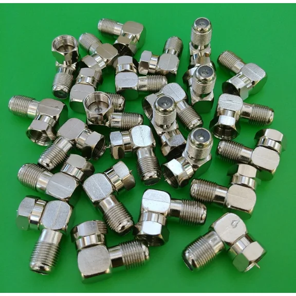 STAR- (1 Pc) F-Type 90 Degree Right Angle Connector Rg6 Rg59
