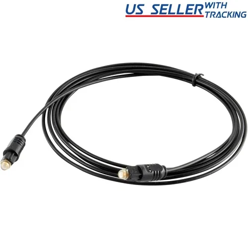 STAR- 10 Ft Digital Fiber Optic Audio Cable Cord Optical Spdif Toslink For Tv Dvd Amp