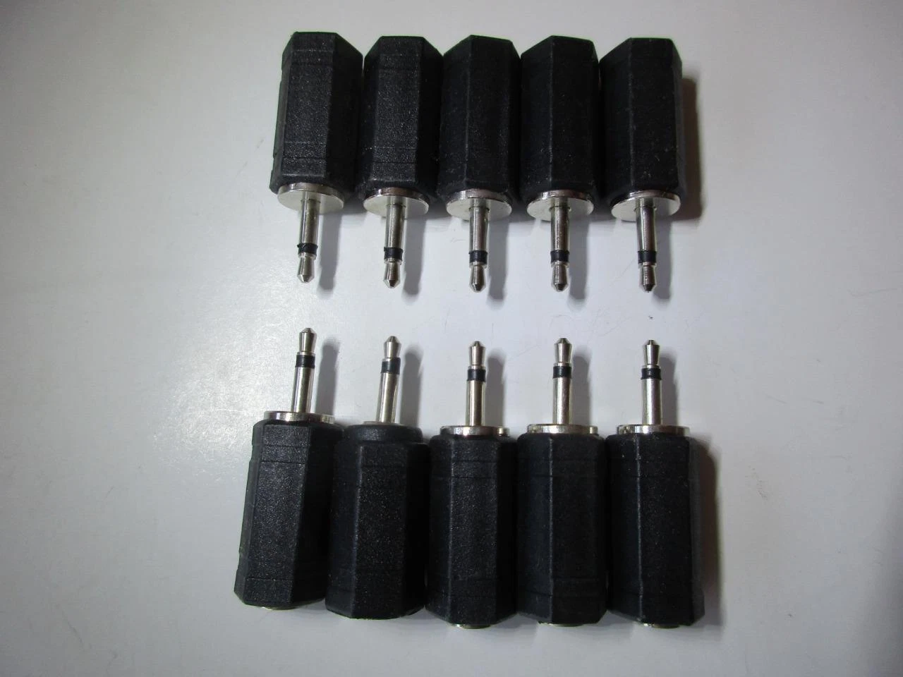 10 Connettori Jack Mono 3,5 Mm Da Pannello - Nuovi, Per Audio
