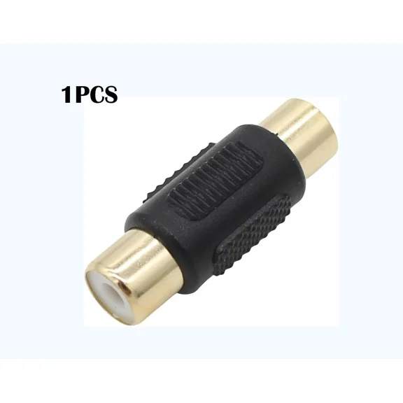 STAR- 1Pcs Rca Female To Female Coupler Adapter Gold Plated For Audio Cable Amp Phono