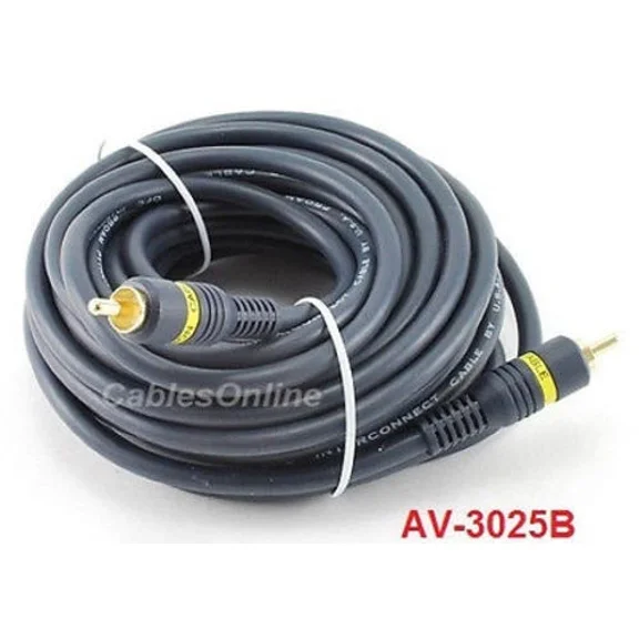 STAR- 25Ft. High Quality Python 1- Rca Male/Male Cable, Cablesonline Av-3025B