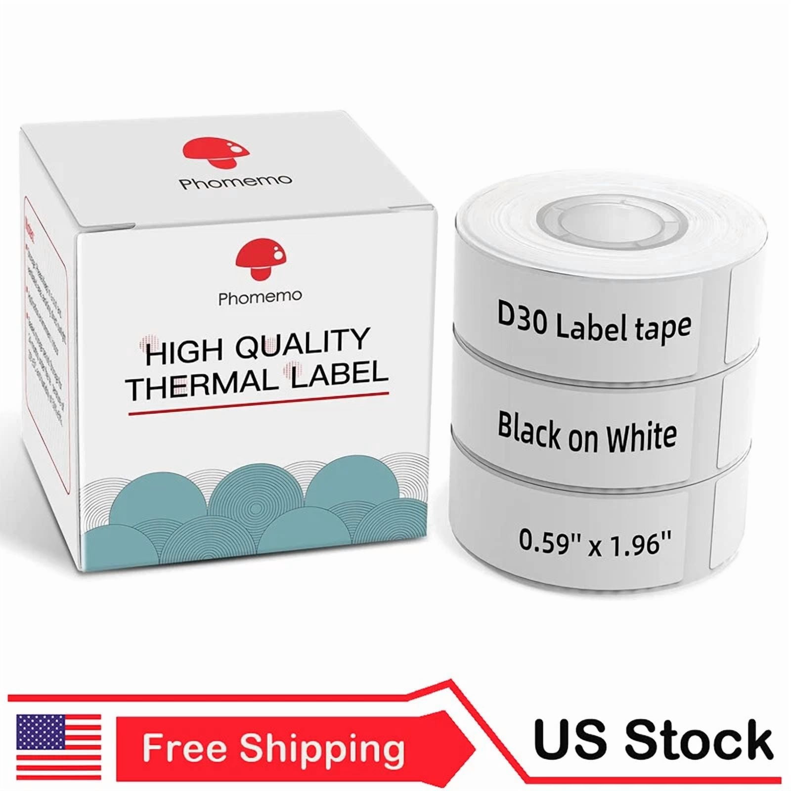 STAR- 3 Rolls 15X50Mm Label Maker Tape Sticker Thermal Paper Self ...