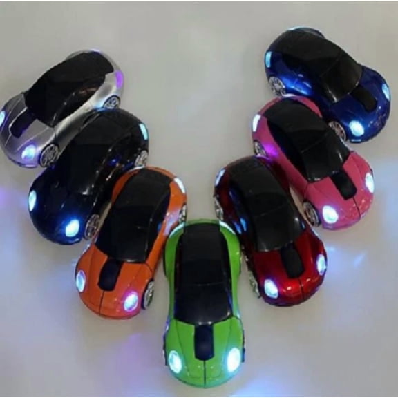 STAR- 3D Wireless Optical 2.4Ghz Car Shaped Mouse Mice 1600Dpi Usb For Pc Laptop
