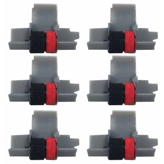 STAR- 6 Pack Ir-40T Black And Red Calculator Ink Rollers Cp13 Nr42 Ir40T Sharp Casio