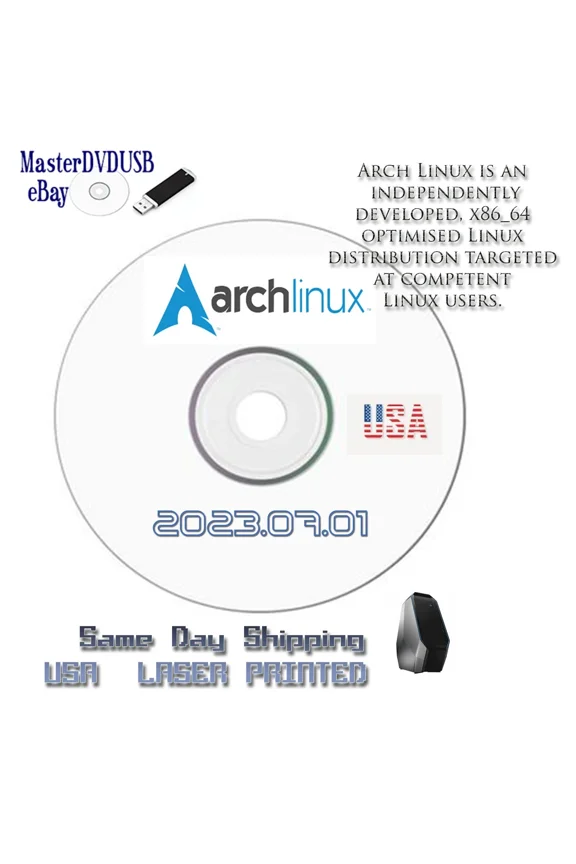 - Archlinux 2023.07.01 Thousands Of Tools Laser Printed Disk Same Day Shipping Usa