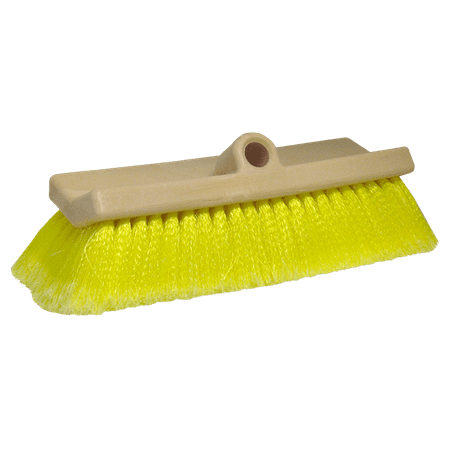 STAR BRITE 10" Bi-Level Boat Brush, Soft Yellow Bristles,