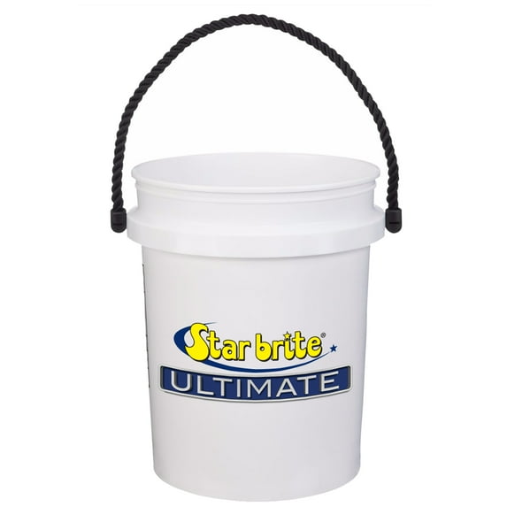 Star brite 5 Gallon Durable Bucket - Rope Handle, Easy-Pour, Made in USA