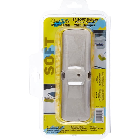 STAR BRITE Deluxe Soft Wash 8" Brush Head W/Bumper