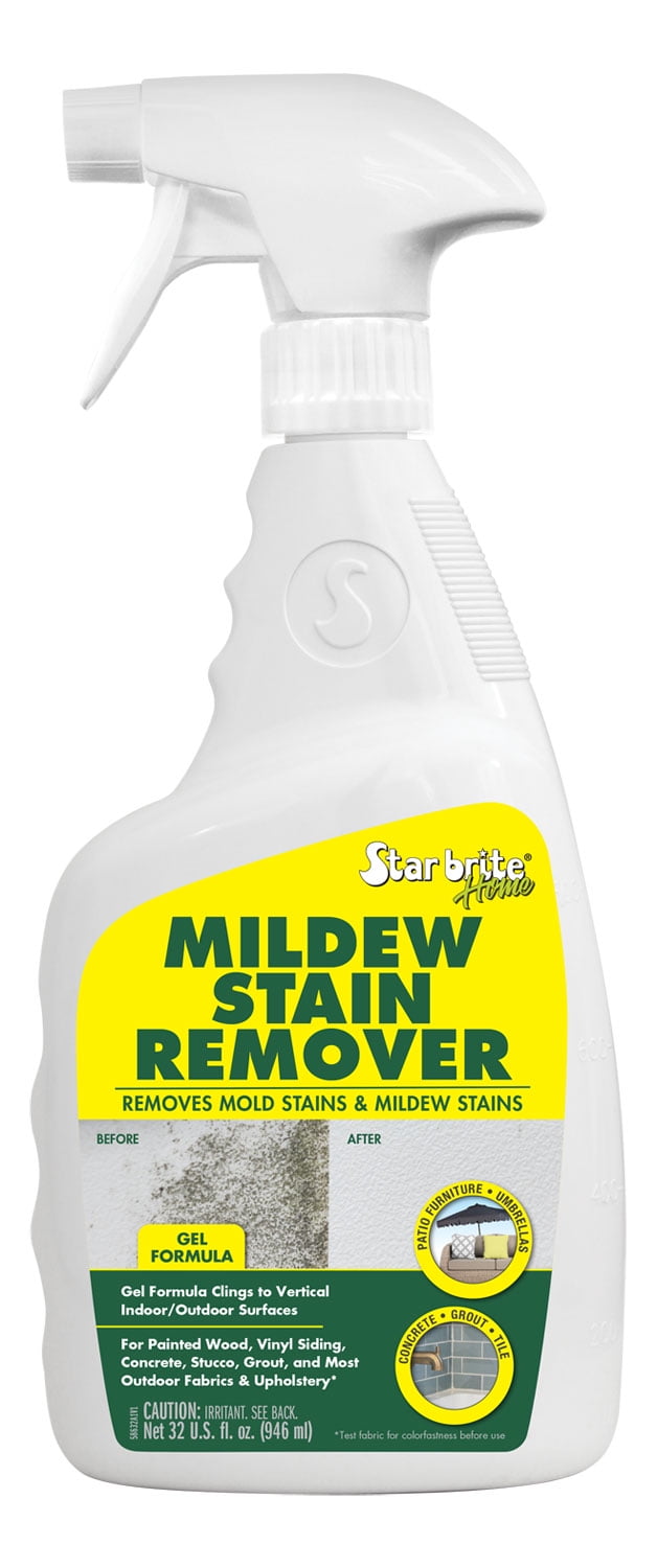 STAR BRITE Home Mildew Stain Remover Gel Spray 32 OZ (58632) Removes