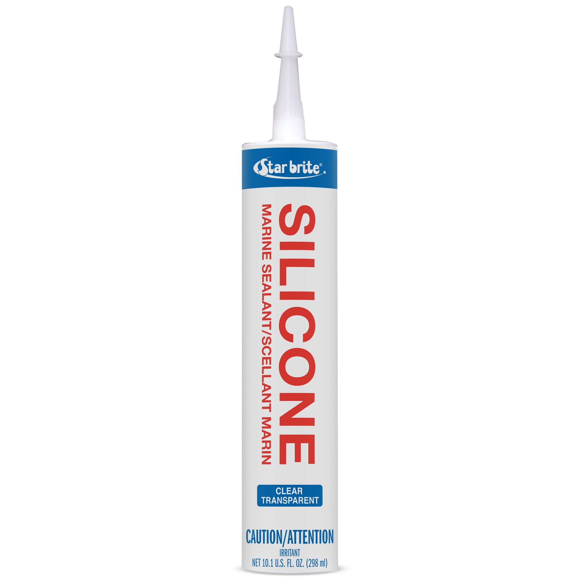 STAR BRITE Marine Silicone Sealant Clear, 10.1 Oz Cartridge