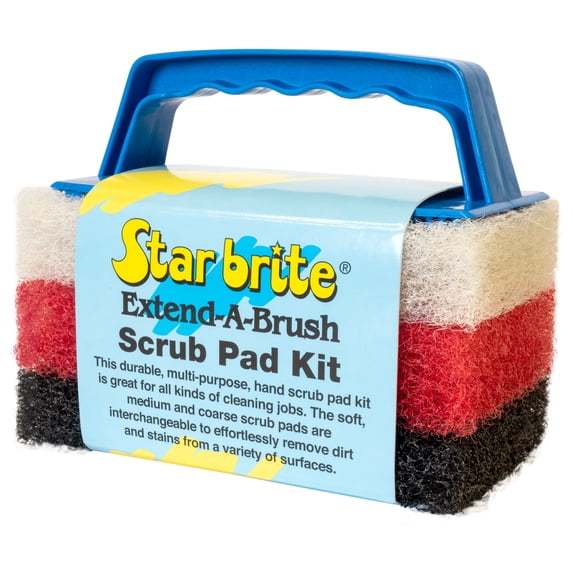 STAR BRITE Multi-Texture Scrub Pad Kit & Changeable Handle