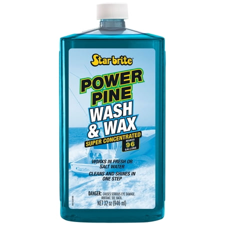 Star brite Power Pine Wash & Wax - Concentrated Marine Grade Formula